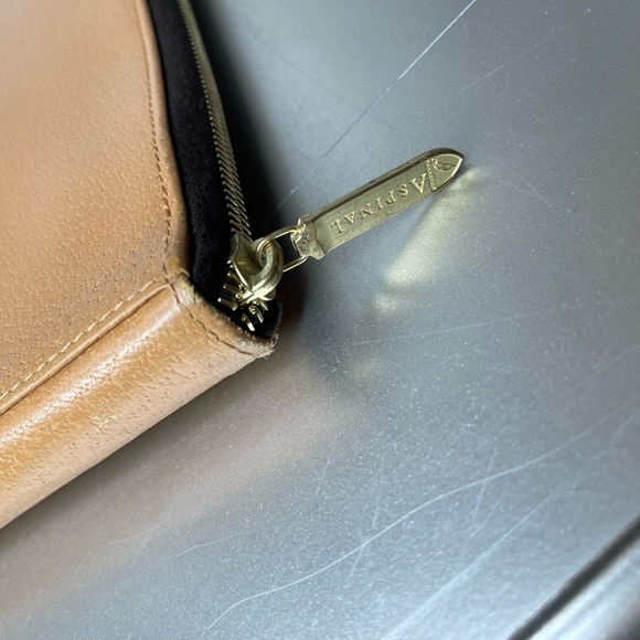 Vintage Aspinal of London Brown Leather Document File Folder Full Zip - Picture 8 of 11